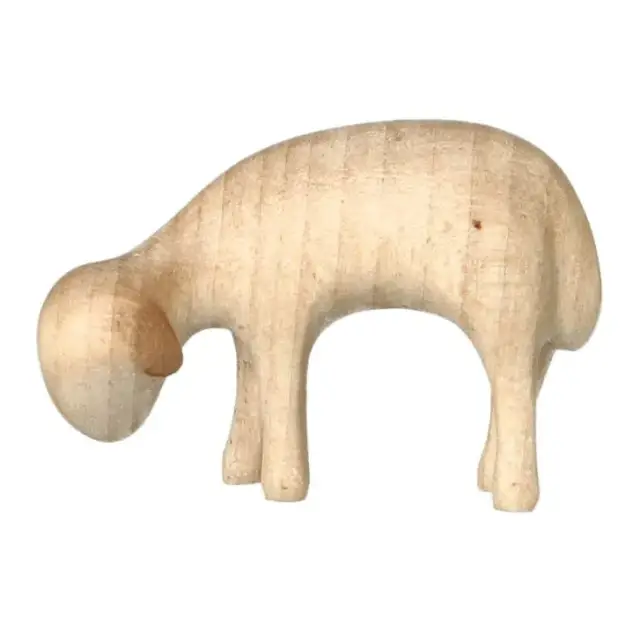 Mouton broutant : crèche de Noël en bois Aram voor 10 cm