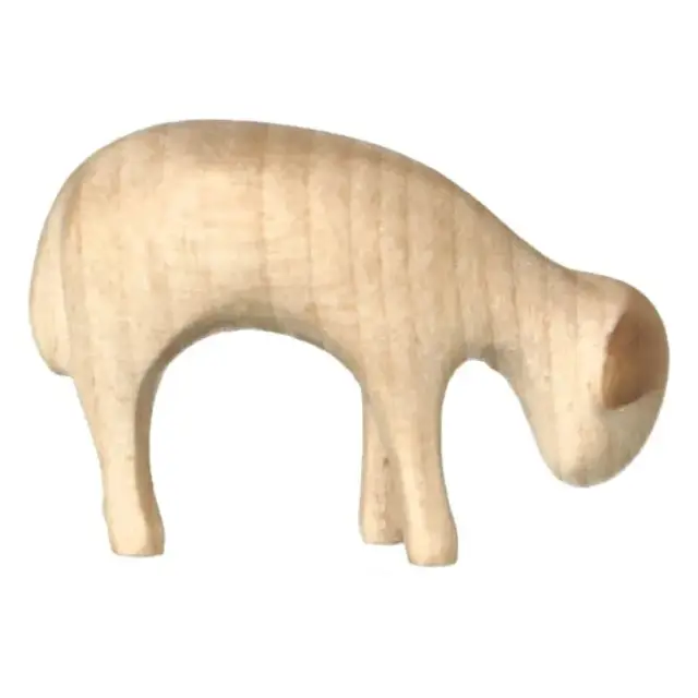 Mouton broutant : crèche de Noël en bois Aram voor 10 cm