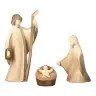 Crèche de Noël moderne en bois Aram : Sainte Famille
