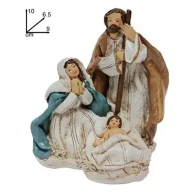 Nativité colorée de 10 cm