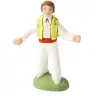 Santon Carbonel (N°2) Sujet Français homme farandole gilet jaune pantalon blanc