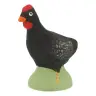 Santon Carbonel (N°2) Poule noire