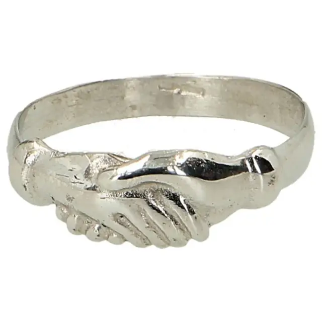 Ring H. Rita zilver met rhodium