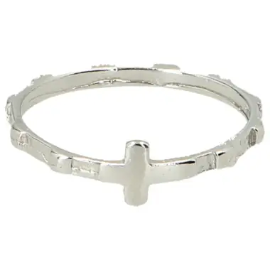 Bague dizainier argent rhodié