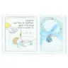 Set bracelet bleu sur élast + cadre baptême + Boîte