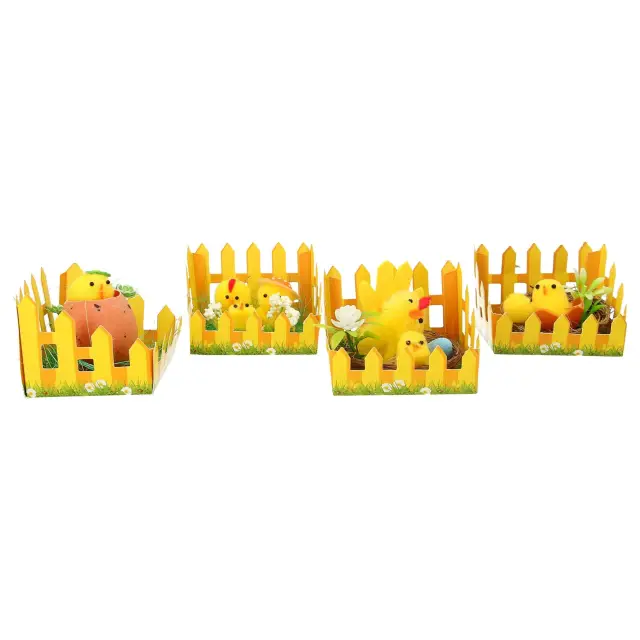 Poussin dans un boite PVC (4 modèles assortis)