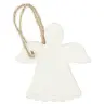 Ange à suspendre en porcelaine blanche 5.2 x 6 cm