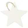 Etoile à suspendre en porcelaine blanche 8.5 x 6.5 cm