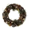 Advent wreath Golden decoration 33Cm
