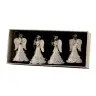 Praying glass angel for hanging 8cm