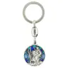 key ring St Christopherr / K.G.T. 30 mm Blue Email