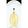 Médaille plaqué-or - Miraculeuse - 27 mm
