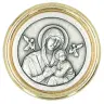 Médaille aimantée Perpétuel Secours 30 mm avec bords dorés