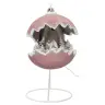 Christmas nativity in a ceramic christmasball + light