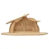 Cabane ( 64 X 28 cm) pour personnages de 12 cm - Ton bois naturel