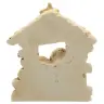 Nativité en albâtre 6,5x5,5x3 cm décoré