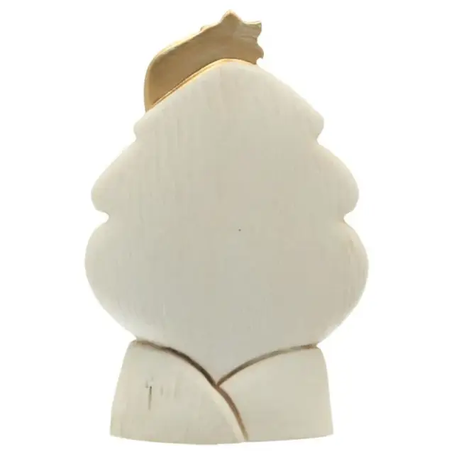 Heilige Familie in albaster 8,5x5,5x3 cm gouden versiering
