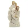 Heilige Familie in albaster 8,5x5,5x3 cm gouden versiering