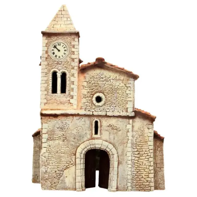 Décor pour santons de Provence - Eglise - 25 x 25 x H 33 cm
