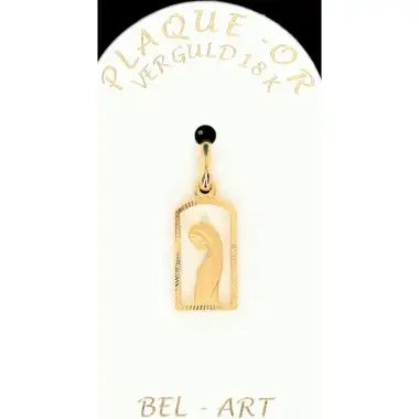 Médaille plaqué-or - Vierge Ajourée