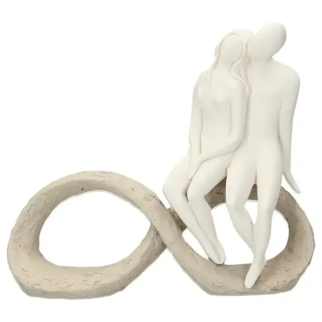 Echtpaar "oneindige liefde" 25 x 23 cm