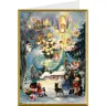 Dubbele traditionele kerstkaart met "Hemelpoort" + envelop