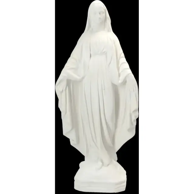 Statue Miraculeuse 30 cm en résine blanche