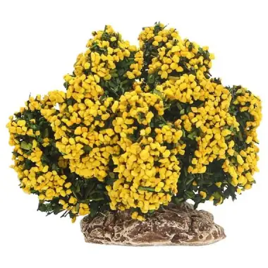 Decor voor santons de Provence Struik geel H 6 cm