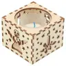 Bougeoir en bois avec ange