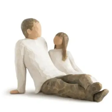 Statuette Willow Tree : Père et fille - Father and daughter