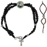 Bracelet/rosary with Saint Benedict (2 colors)