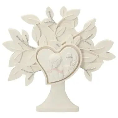 Souvenir de communion arbre de vie + communiante 15 x 15 cm