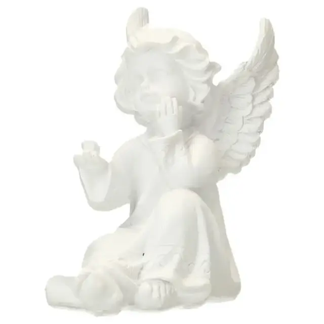 Ange assis Ht 10 cm - 3 / set