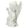 Engel knielend met duif Ht 17 cm