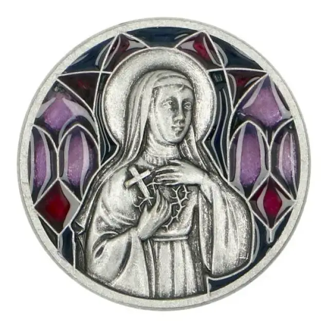 Car magnet St. Rita 30 mm Red Email