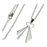 Necklace stainlees steel and medal Merciful Christ