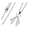 Necklace stainlees steel and medal Merciful Christ