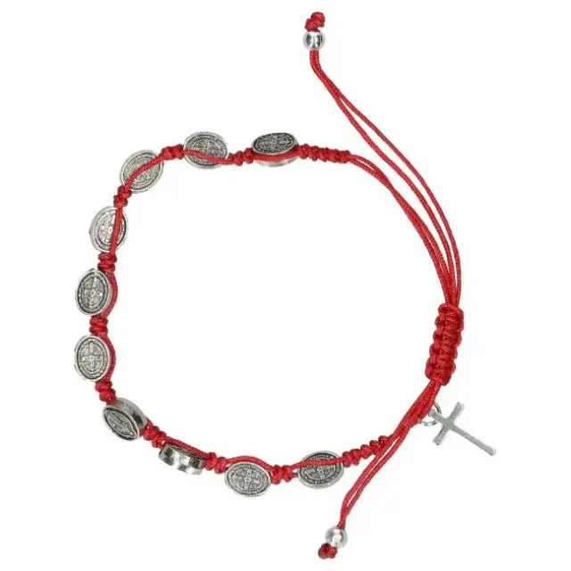 Armband/koord - H Benedictus - hout - 6 kleuren