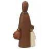 Nazareth 30 Cm- brun avec enfant blanc