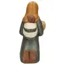 Bergère aux épis - H 21,5 cm - bleu ocre