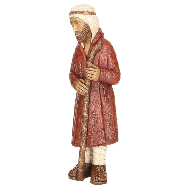 Shepherd standing - 44 cm - Sienna / white
