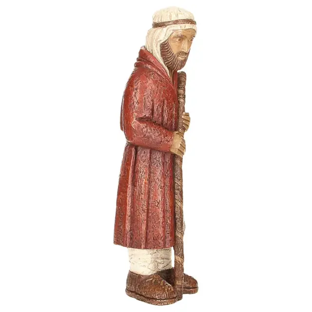 Shepherd standing - 44 cm - Sienna / white