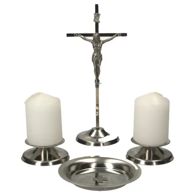 Set pour autel particulier en acier inoxydable