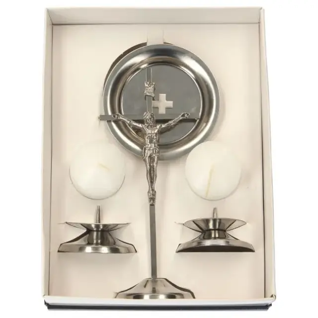 Set pour autel particulier en acier inoxydable