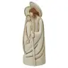 Nativité en albâtre décorée (12x5x4.5 cm)