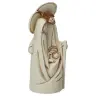Nativité en albâtre décorée (12x5x4.5 cm)