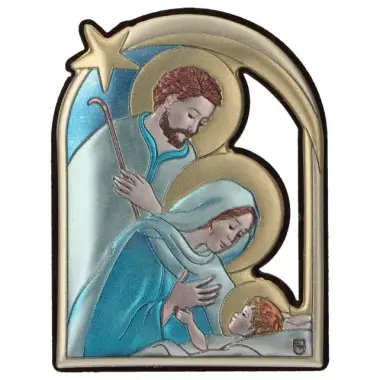 Kader 5 X H6 cm- Kersttafereel - Alu kleur