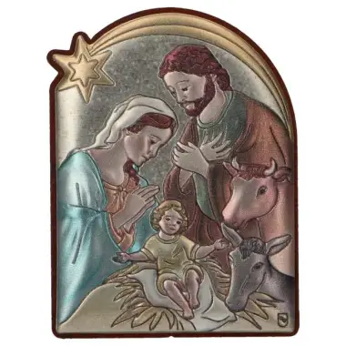 Kader 5 X H6 cm- Kersttafereel - Alu kleur