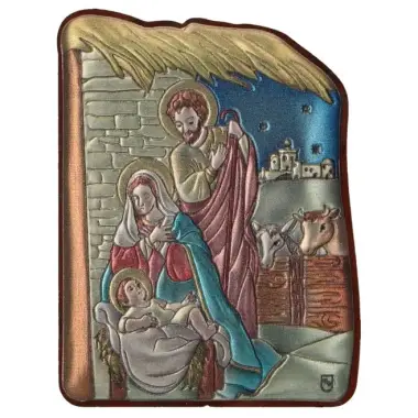 Kader 5 X H6 cm - Kersttafereel - Alu kleur