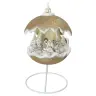 Christmas nativity in a ceramic christmasball + light